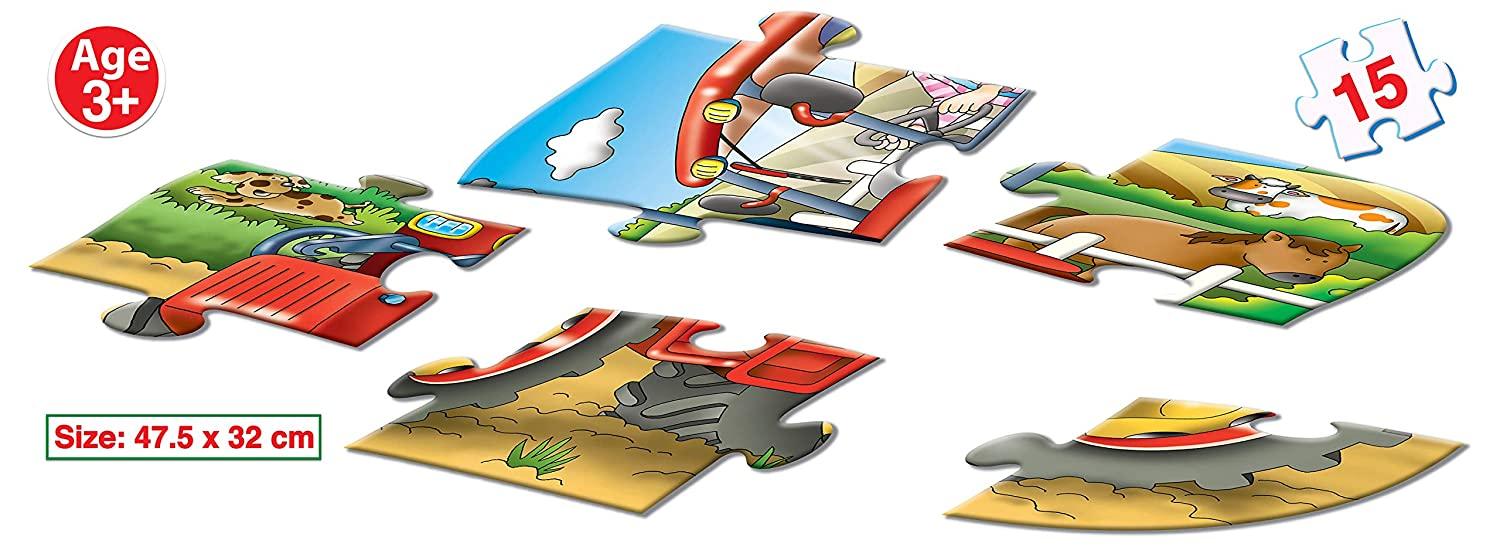 Frank Tractor Shaped Floor Puzzle - 15 Pieces - Image 3