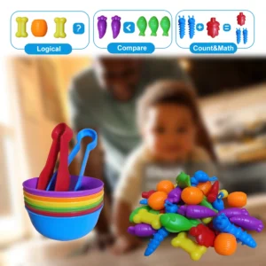 Animal Feeding Counting Toy Color Sorting & Matching Game for Kids (3+ Years) - Image 6