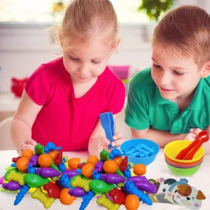 Animal Feeding Counting Toy Color Sorting & Matching Game for Kids (3+ Years) - Image 7