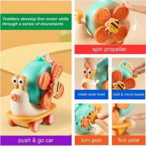 Montessori Baby Table Toy Rotating Suction Spinner for High Chair Play - Image 7