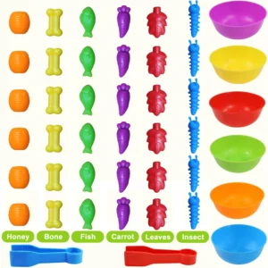 Animal Feeding Counting Toy Color Sorting & Matching Game for Kids (3+ Years) - Image 8