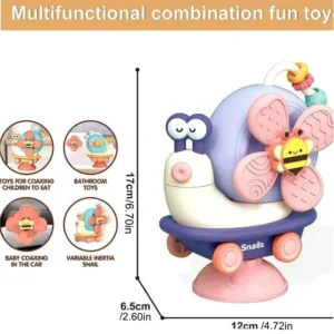 Montessori Baby Table Toy Rotating Suction Spinner for High Chair Play - Image 8