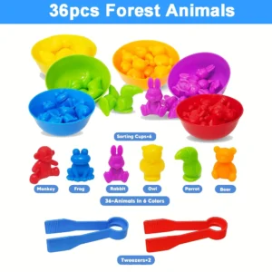 Animal Feeding Counting Toy Color Sorting & Matching Game for Kids (3+ Years) - Image 10