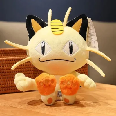 25cm Pokémon Meowth Plush Toy Soft Kawaii Stuffed Animal Doll for Kids