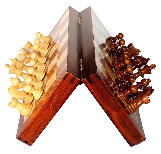Minimakers 12-inch Wooden Magnetic Chess Set