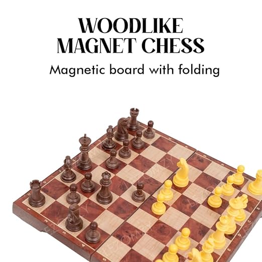 Minimakers 12-inch Wooden Magnetic Chess Set - Image 3