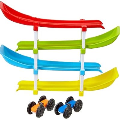 Jam & Honey Ramp Race Track Toy 4-Level Car Drop Game for Toddlers (1–3 Years)