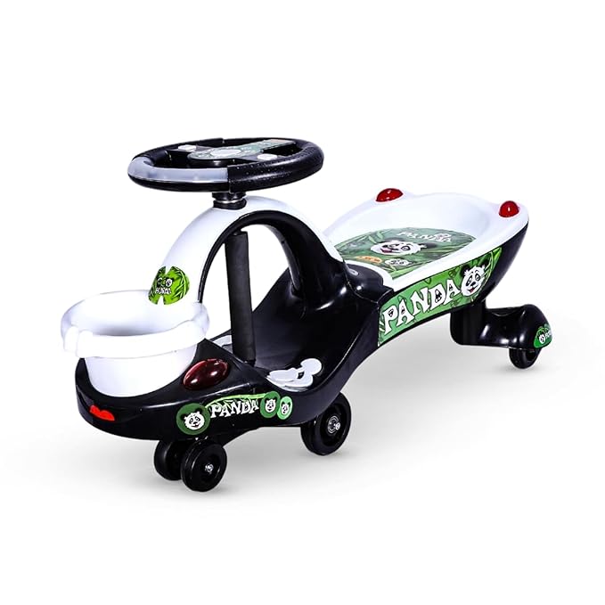 Toyzone Eco Panda Magic Car Ride-On Swing Car for Kids Age 2+