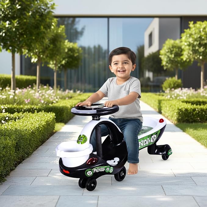 Toyzone Eco Panda Magic Car Ride-On Swing Car for Kids Age 2+ - Image 2